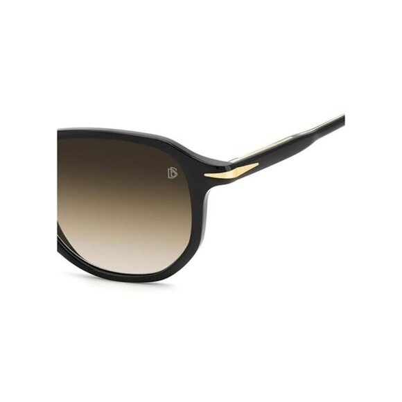 New DAVID BECKHAM Black Square DB 1140/S 807N4 Sunglasses Women - Picture 3 of 4